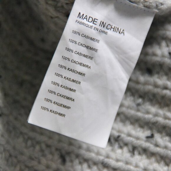 Club Monaco 100% Cashmere AMORAY Sweater Blanket Stitch Turtleneck SMALL - Picture 8 of 11